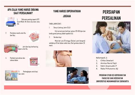 Chika Dewiani Blog Leaflet Persiapan Persalinan