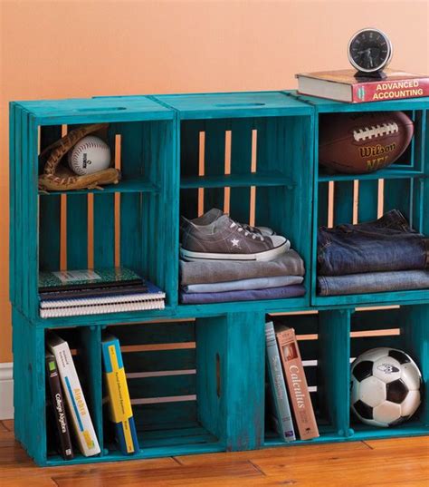 Diy Storage Unit Made From Milk Crates Great Project For A Mud Room