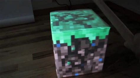 Real Life Minecraft Block Combines Cardboard Box Arduino And A