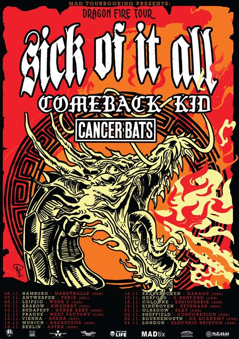 COMEBACK KID touring Europe with SICK OF IT ALL and CANCER BATS ...