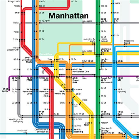 Manhattan Subway Map J Line Cowboygarry