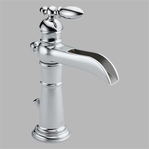 Replacing bathroom faucet and drain connections can be tricky. Delta Victorian Single Handle Channel Bathroom Faucet in ...
