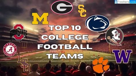 Top 10 College Football Teams Best Teams Ranked News