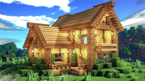 Simple Oak Survival House Minecraft Tutorial 69 Creeper Gg