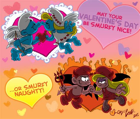 Smurfy Valentine 2015 By Casemanartist