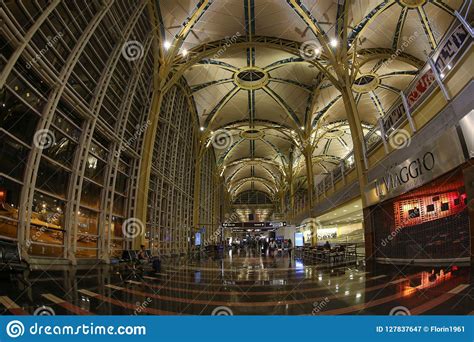 Inside In Ronald Reagan National Airport Editorial Photography Image