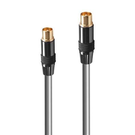 2m Premium Tv Aerial Uhf Rf Freeview Coax Cable From Lindy Uk