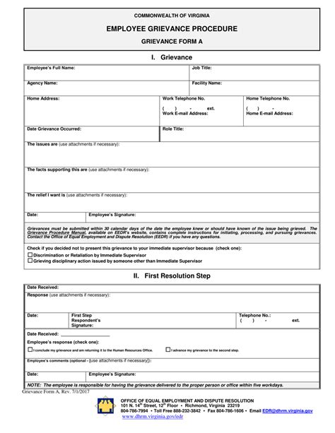 Generic Grievance Form Fill Online Printable Fillable Blank My XXX Hot Girl