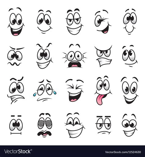 Cartoon Facial Expressions Kizains