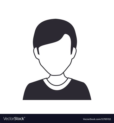 Human Avatar Man Isolated Icon Royalty Free Vector Image