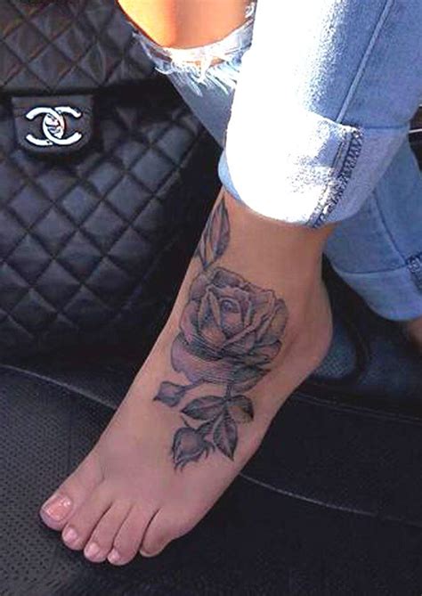 Meaningful Black Rose Foot Tattoo Ideas For Women Tattoo Designs Foot