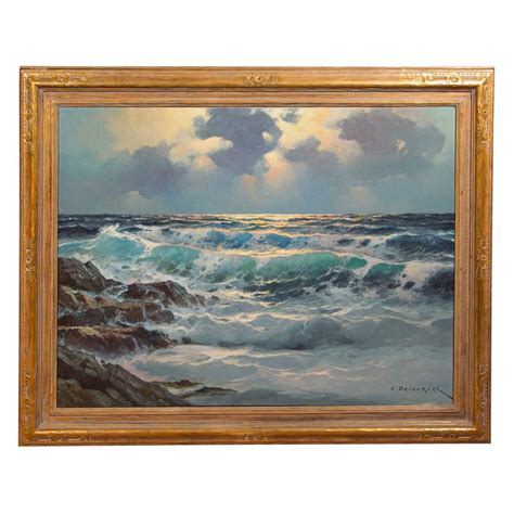 Oil Seascape By Alexander Dzigurski Canvas Home Oil On Canvas Canvas