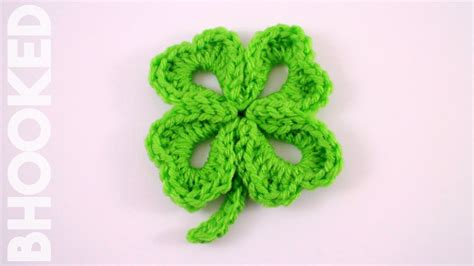How To Crochet A Four Leaf Clover Youtube