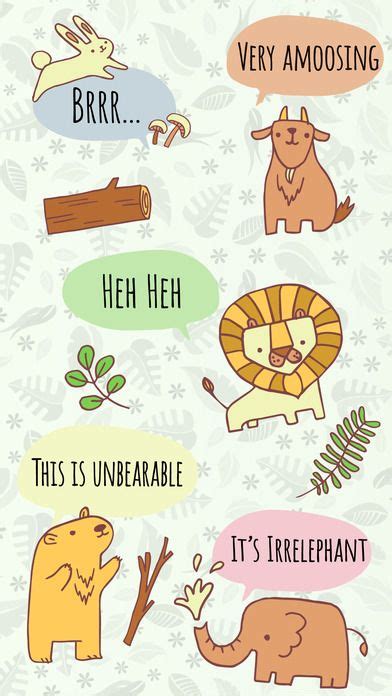 Pin by Sticker List on Cute Stickers | Cute stickers, Animal puns