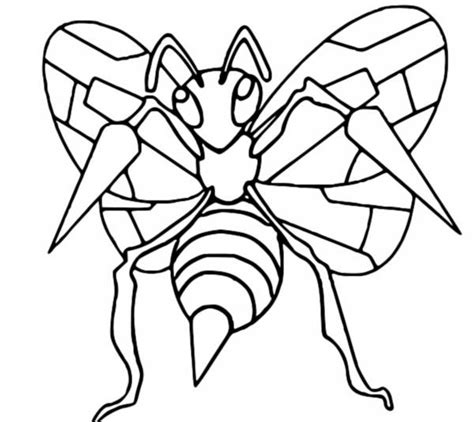 Coloring Pages Pokemon Beedrill Drawings Pokemon