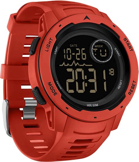 findtime men s digital watch 50m waterproof tactical watch backlight stopwatch alarm 12 24h