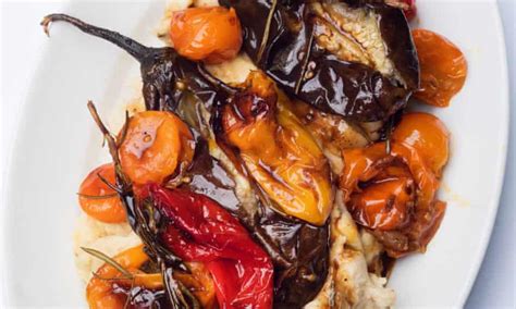 Nigel Slaters Roast Peppers And Tomatoes Butter Bean Mash Recipe