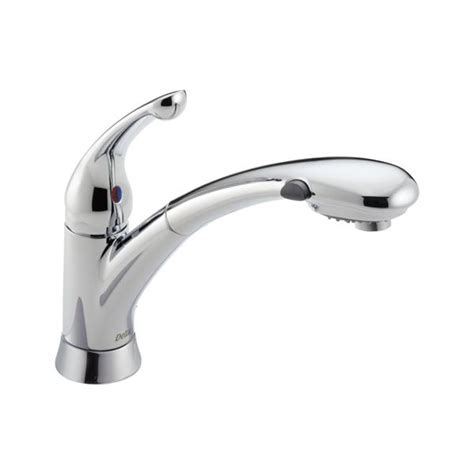 The design was inspired by the sleek elegance of modern european design. Delta Single Handle Pull-Out Kitchen Faucet - White 470 ...