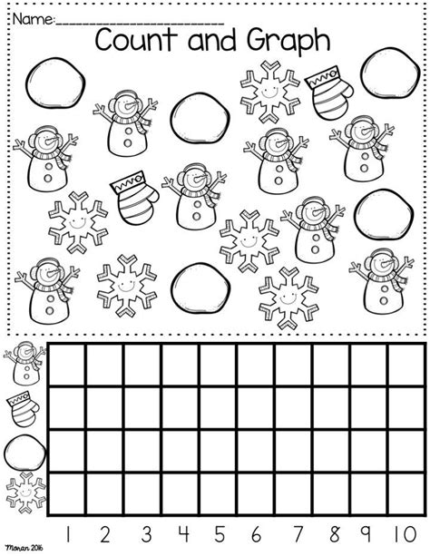 Winter Graphing Worksheets Kindergarten