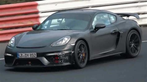 Porsche Cayman Gt Spied Taking A Fall Nurburgring Tour
