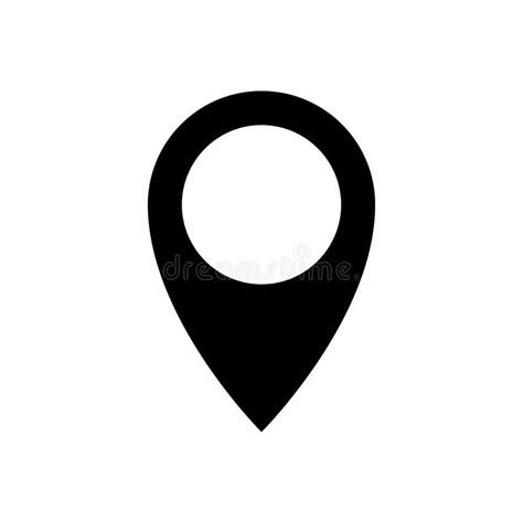 Pin Drop Icon Geolocation Sign Location Symbol Stock Vector