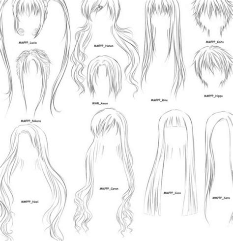 How To Draw Anime Girls Hair Step By