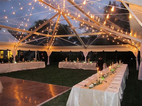 40x60 Clear Top Tent Beautiful For A Night Reception Wedding