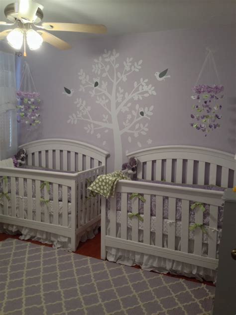 The nursery is finally complete and ready for our baby girls to arrive! Pin by Courtney Wallace on Sadie & Scarlet | Twin baby ...