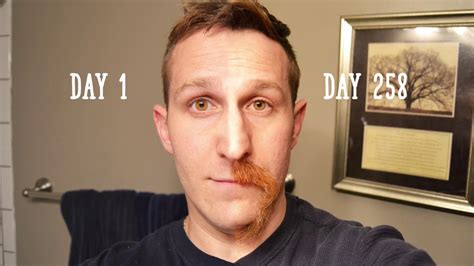 Growing Mustache Timelapse Months Youtube