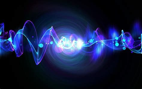 Hd Wallpaper Blue Sound Wave Digital Wallpaper Audio Spectrum