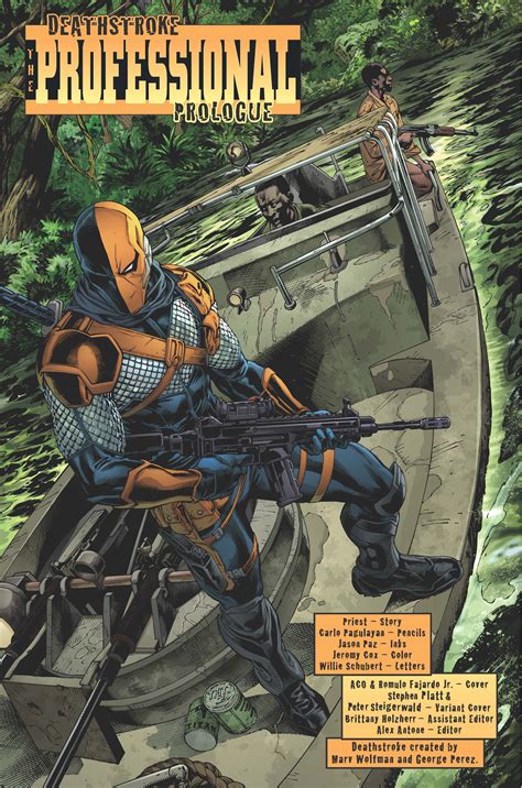 Superhero Rebirth Deathstroke Vol 1 The Professional By Priest Christopher Justice League Of