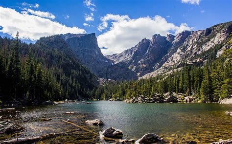 Hd Wallpaper Dream Lake Is A High Alpine Lake In Rocky Mountain