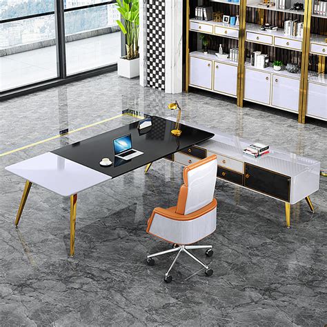 For 79 L Shaped Modern Right Hand Corner Executive Desk In