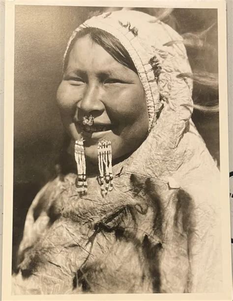 rare photo postcard native american women nunivak kenowun indian edward curtis 4 00 picclick