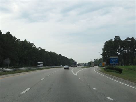 North Carolina Interstate 95 Southbound Cross Country Roads