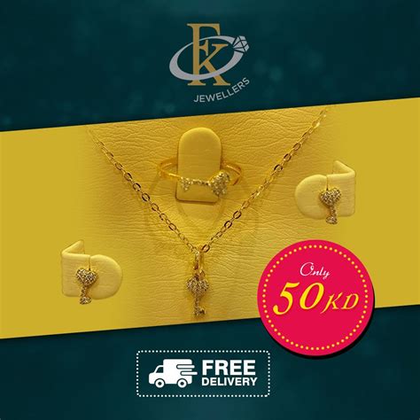 18kt Gold Set 50kd Only Call Us Now 66951426 Visit Fk Jewellers At