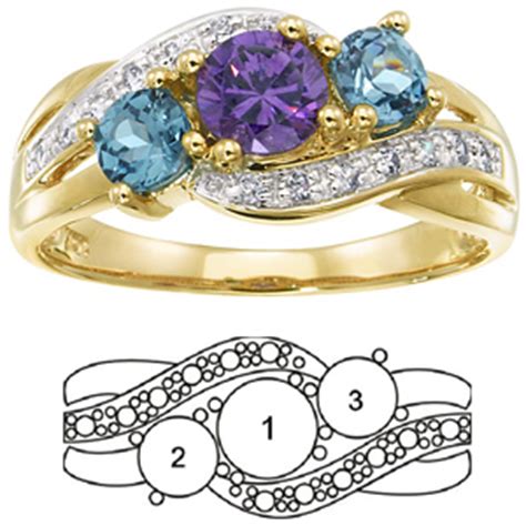Shop the latest gold mom ring deals on aliexpress. Loved Mother's Ring 14kt Yellow Gold with 3 genuine ...