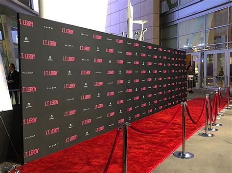 JT Leroy Premiere Red Carpet Arrival Installation By Red Carpet Systems Hollywood Party Theme