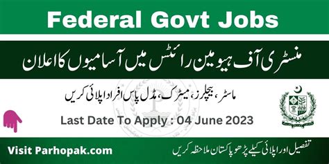 Ministry Of Human Rights MOHR Jobs 2023 Govt Jobs In Pakistan Apply