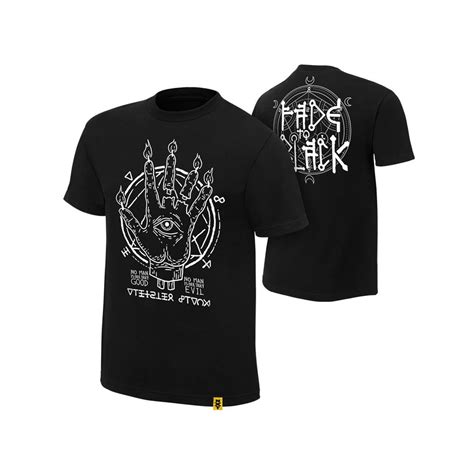 Wwe Official Wwe Authentic Aleister Black Fade To Black T Shirt