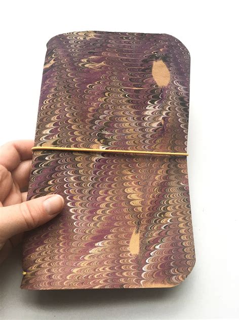 Marbled Leather Journal Cover A5 Custom Order For Anna Etsy Leather