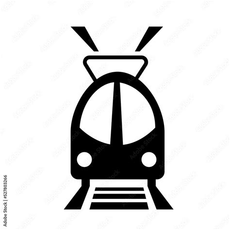 Electric Trains Icon Symbol Sign Vector Illustration Logo Template