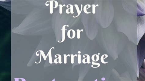 Prayer For Marriage Restoration Powerful Part 24 Youtube
