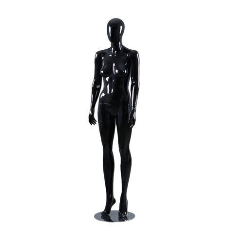 Glossy Black Female Abstract Mannequin Displays Depot Inc