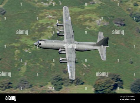 Lockheed C 130k Hercules Xv221 C3 Turns At Corris Corner Mach Loop