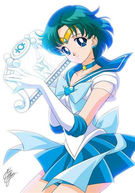 Super Sailor Mercury Sailor Moon Art Sailor Mercury Sailor Moon Crystal