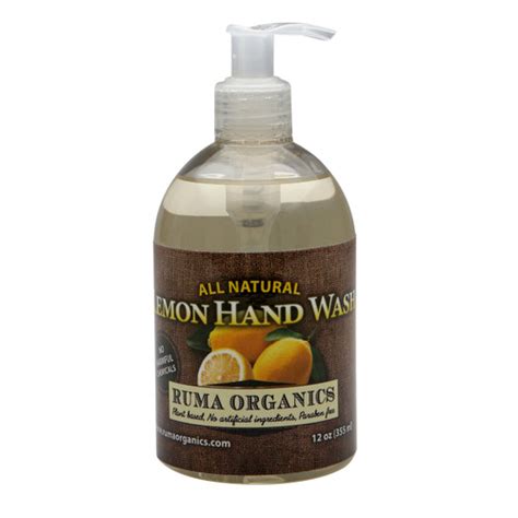 Organic Hand Soap Lemon Scent Ruma Organics