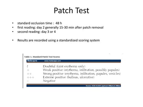 Ppt Patch Test Powerpoint Presentation Free Download Id2244373
