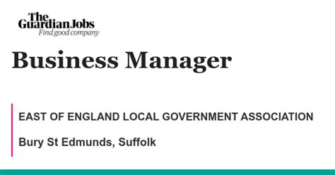 Business Manager Job With East Of England Local Government Association
