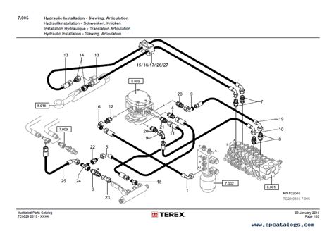 terex tc  mini excavator  illustrated parts catalog